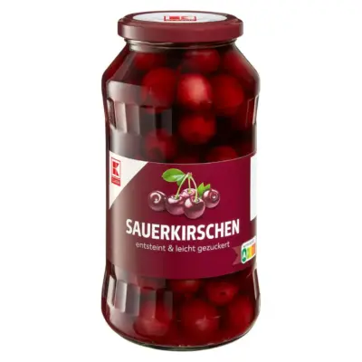 Вишня без кісточки у солодкому сиропі K-Clssic Sauerkirschen entsteint&leicht gezuckert 680/350г Німеччина