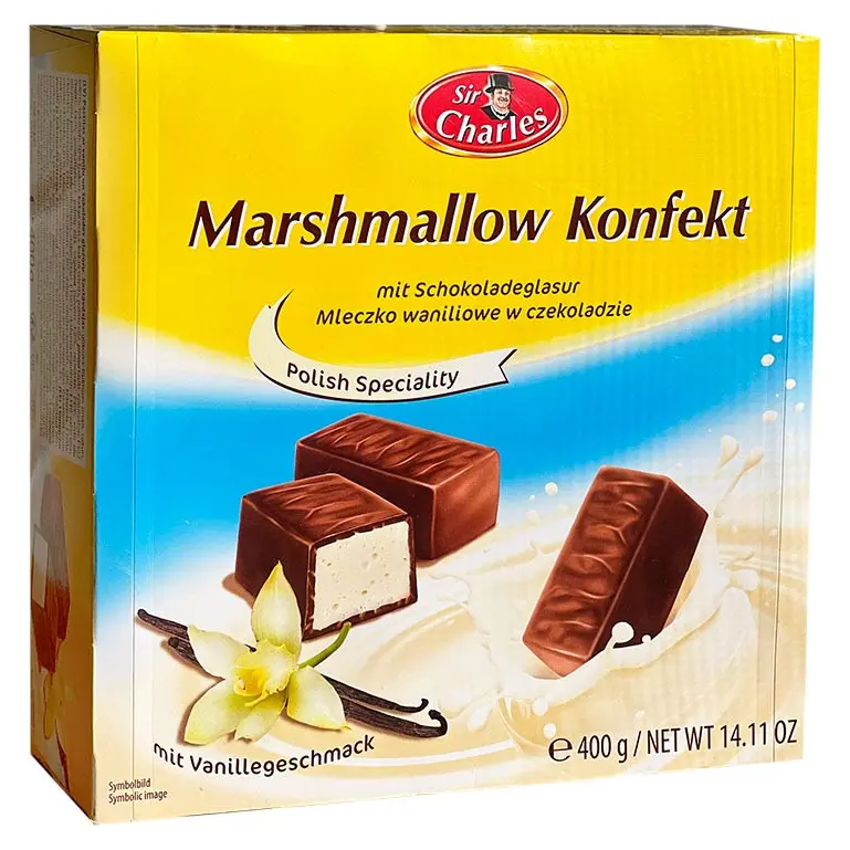 Цукерки “Пташине молоко” з ванільним смаком Sir Charles Marshmallow 400 г Австрія