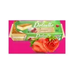 Тістечне бісквітне з полуничним кремом БЕЗ ЛАКТОЗИ Freddi Dolcetto alla Fragola (8*25г) 200г Італія