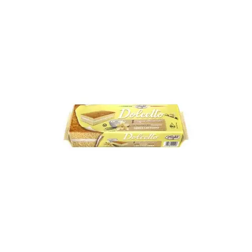 Тістечне бісквітне з ванільним кремом БЕЗ ЛАКТОЗИ Freddi Dolcetto alla Vaniglia (8*25г) 200г Італія