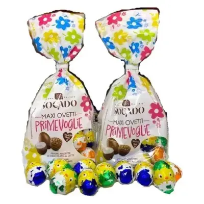 Цукерки шоколадні Яйця Асорті Socado Maxi Ovetti Primevoglie 250 г Італія