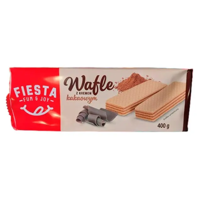 Вафлі з какао-кремом Fiesta Wafle z Kremem Kakaowym 400 г Польща