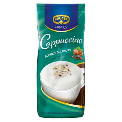 Капучіно шоколадно-горіховий Kruger Family typ Cappuccino Schoko-Goldnuss 500г Німеччина