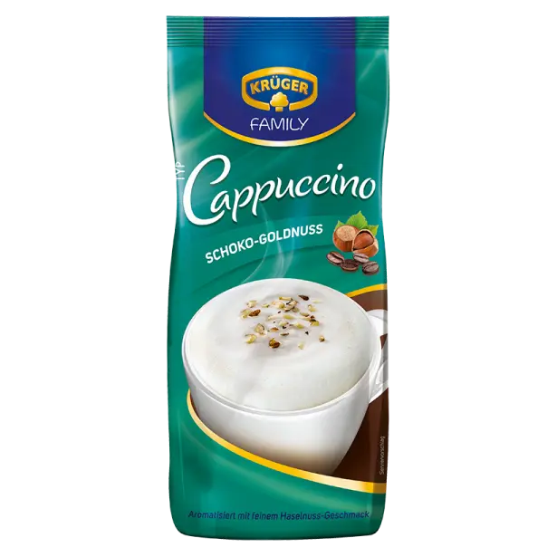 Капучіно шоколадно-горіховий Kruger Family typ Cappuccino Schoko-Goldnuss 500г Німеччина