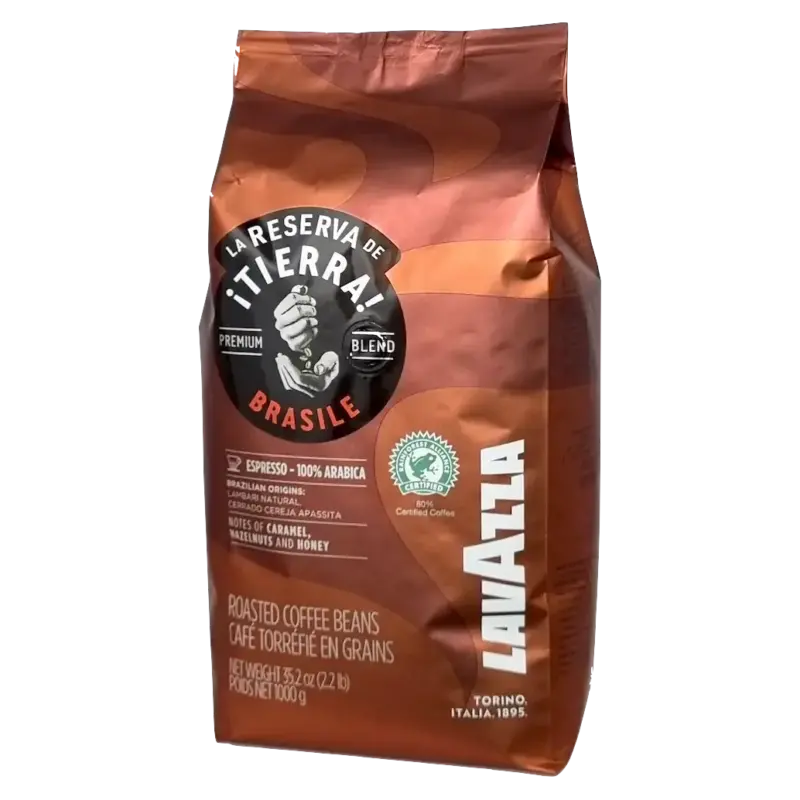 Кава в зернах LavAzza Itierra Brasile Premium Blend 100% Fraбіка 1 кг Італія
