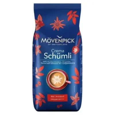Кава у зернах Movenpick Crema Schumli 100% арабіка 1кг Німеччина