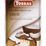 Шоколад без цукру Torras білий з кокосом Іспанія 75г