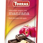 Шоколад без цукру та глютену Torras зі шматочками яблука Іспанія 75 г