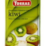 Шоколад без цукру Torras білий з шматочками ківі Іспанія 75г