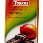 Шоколад без цукру та глютену Torras чорний зі шматочками манго Іспанія 75 г