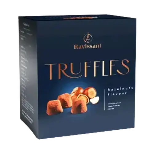 Цукерки Трюфельні зі смаком фундуку Ravissant Truffles 175г Польща