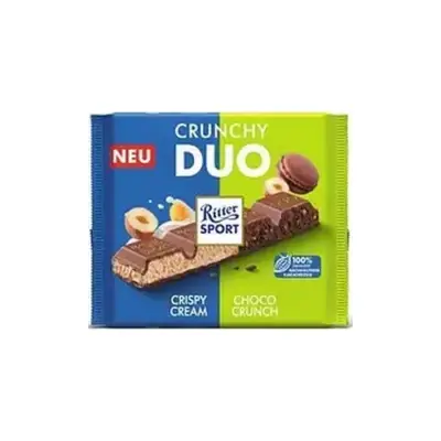 Молочний шоколад Ritter Sport Crunchy Duo 218г Німеччина