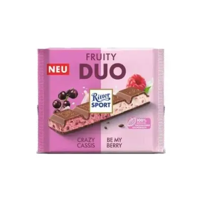 Молочний шоколад Ritter Sport Fruity Duo 218г Німеччина
