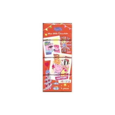 Набір мінішоколаду Свинка Пеппа Mini Milk Chocolate Peppa Pig (4х20г) 80 г Польща