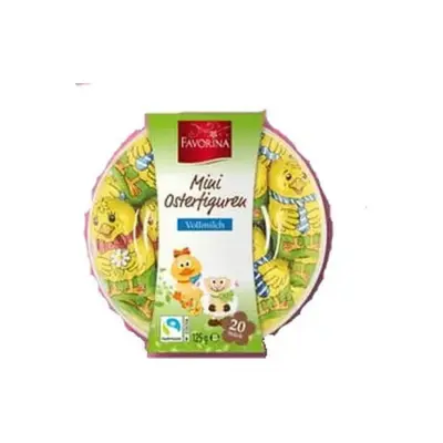 Набір Шоколадних Пасхальні Курчата та Овечки Favorina Mini Osterfigureu 125г Німеччина