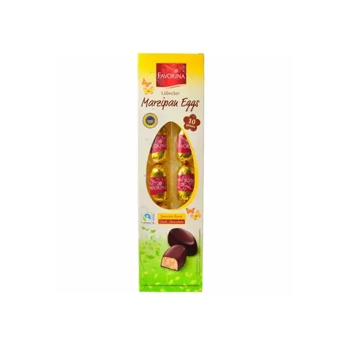 Марципанові яйця з ром у чорному шоколаді (конфети) Favorina Edel-Marzipan Eier Jamaica Rum 125 г Німеччина