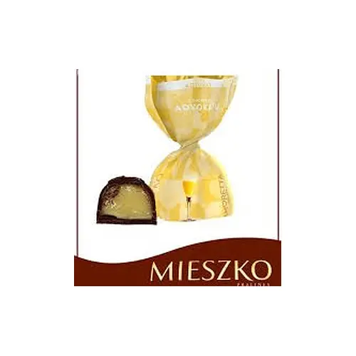 Цукерки шоколадні з лікером Адвокат Mieszko Amoretta Delice z dodatkiem advokatu 1кг Польща