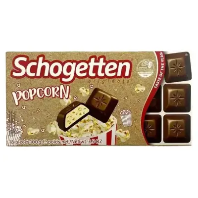 Шоколад молочний Попкорн Schogetten Popcorn 100 г Німеччина