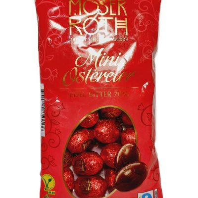 Шоколадні міні яйця із темного шоколаду Moser Roth Mini Ostereier Edel Bitter 70% 150г Німеччина
