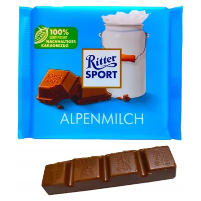Шоколад Ritter sport Alpenmilch 100г Німеччина