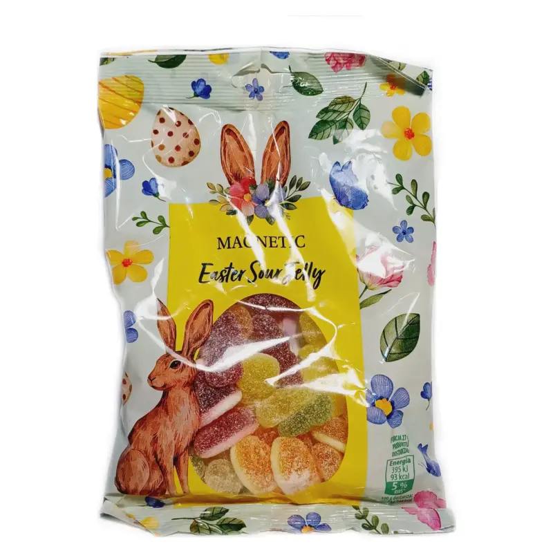 Желейні цукерки Великодні Заєць кислі Magnetic Easter Sour Jelly 150г Польща