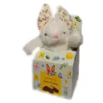 Подарунковий набір Іграшка Зайчик+Асорті щоколодних цукерок 90г Magnetic Easter Candies Польща