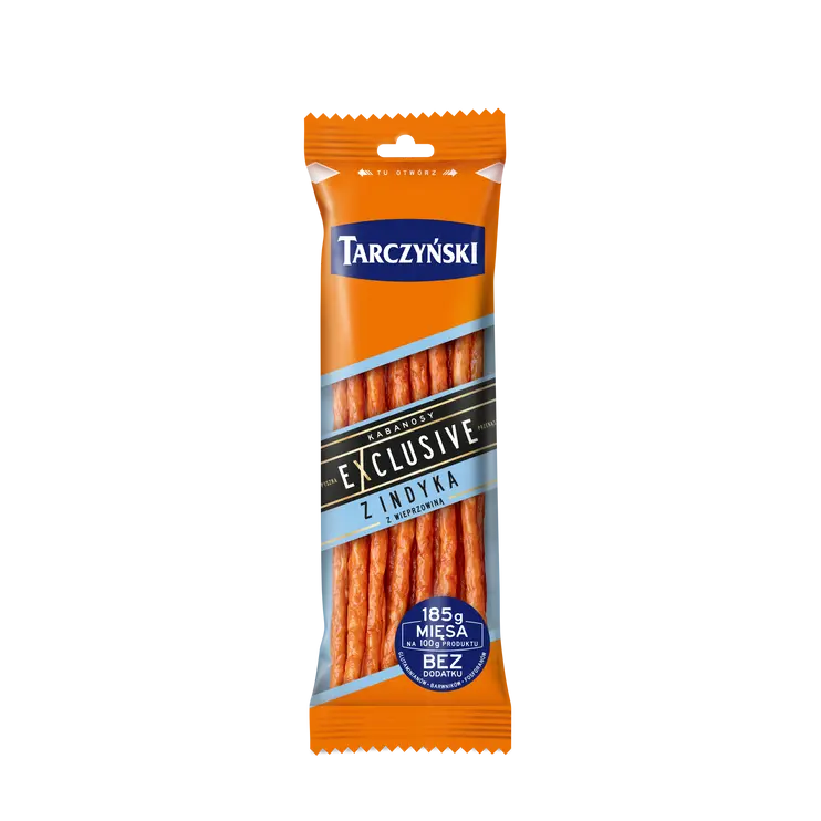 Ковбаски Кабанос з індички, TARCZY SKI Exclusive Kabanosy z indyka 90 г Польща