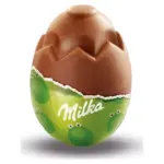 Шоколадні яйця з горіховим кремом Milka Loffel Ei Haselnusse (4×34г) 136г Швейцарія