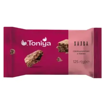 Халва соняшникова з какао ТМ Toniya 125г Україна