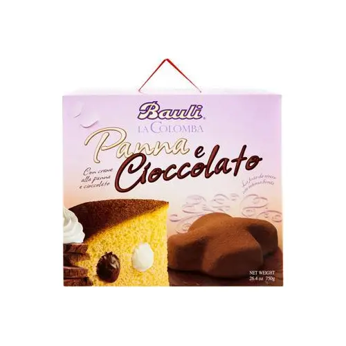 Кекс із шоколадним та вершковим кремом Bauli La Colomba Panna e Cioccolato 750г Італія