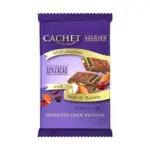 Шоколад CACHET (КАШЕТ) молочний 32% какао з мигдалем і Бельгія 300г