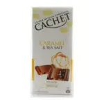 Шоколад молочний із карамеллю та сіллю Бельгія Cachet Caramel&Sea Salt 100 г Бельгія