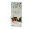 Шоколад Cachet (Кашет) чорний 57% какао з мигдалем і сіллю Бельгія 100г