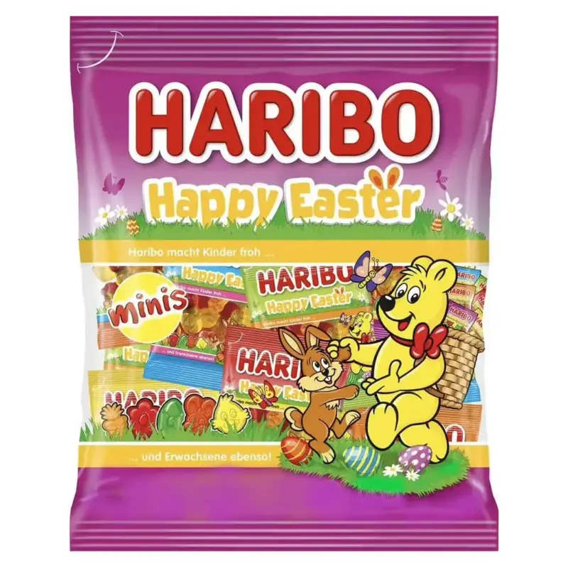 Жілейні міні-цукерки Христос Воскрес Haribo Minis Happy Easter (20 шт) 250г Німеччина
