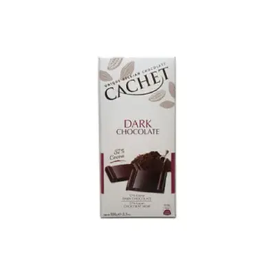 Шоколад Cachet (Кашет) чорний 57% какао Бельгія 100 г