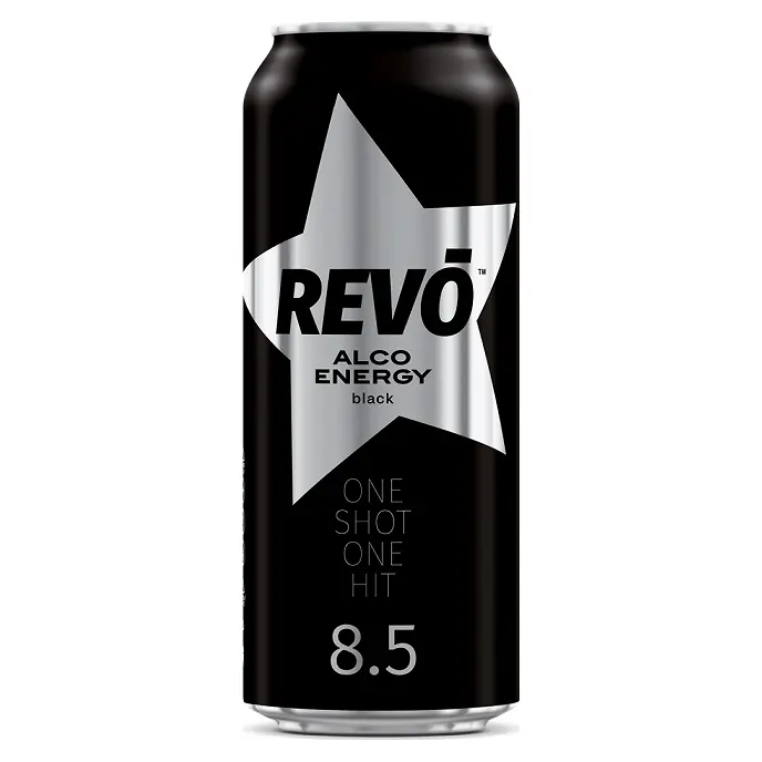 Енергетичний слабоалкогольний напій Revo Alco Energy Black 8.5% 0.5 л Україна