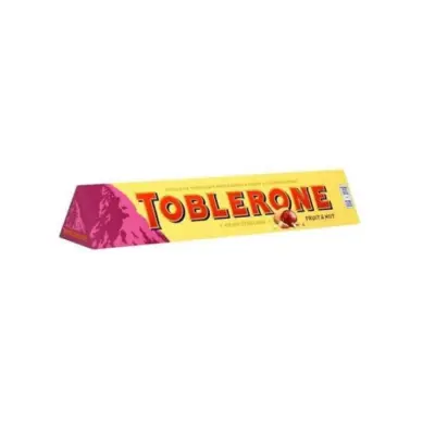 Швейцарський молочний шоколад Tobleron з родзинками, медом і мигдальною нугою