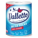 Рушники паперові двошарові Valletto Mega Rolka 300шт Польща