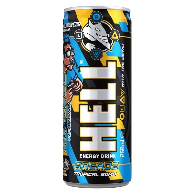 Енергетичний напій Hell Energy Drink Arcade Tropical Bomb 250мл Угорщина