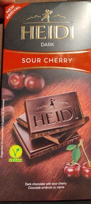 Шоколад темний з кислою вишнею 50% какао Heidi Dark Sour Cherry 80г Румунія