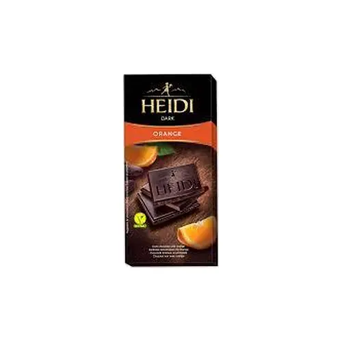 Шоколад темний з апельсином 50% какао Heidi Dark Orange 80 г Румунія