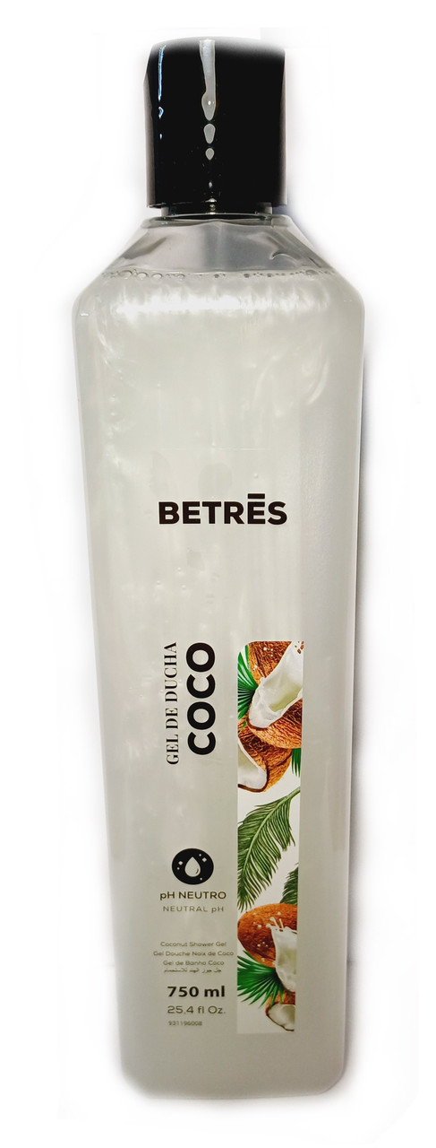 Гель для душу Кокосовий Betres Gel de Ducha Coco 750мл Іспанія