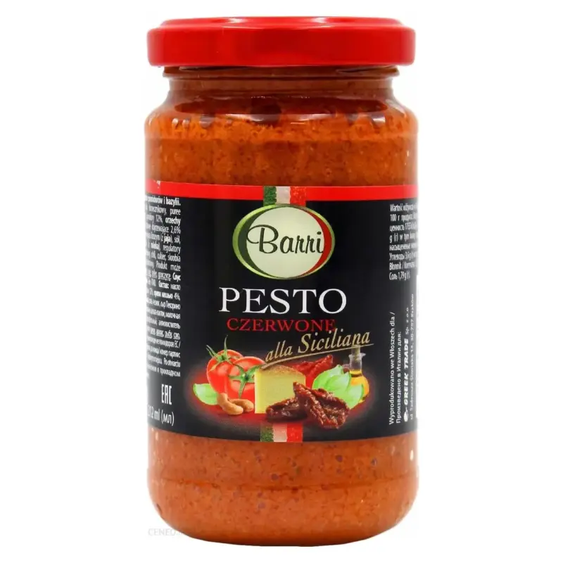 Соус Песто червоний томатний Barri Pesto Czerwone alla Siciliana 190г Польща