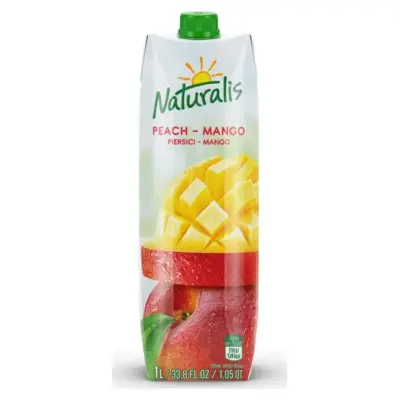 Соковий напій з м'якоттю персика і манго Naturalis Mango-Peach 1л Молдова