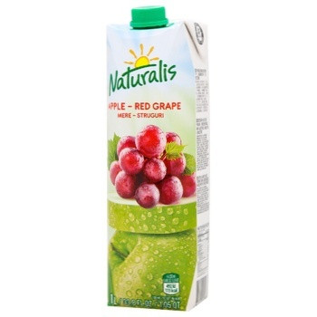 Соковий яблуко-виноградний Naturalis Apple - Red Grape 1л Молдова