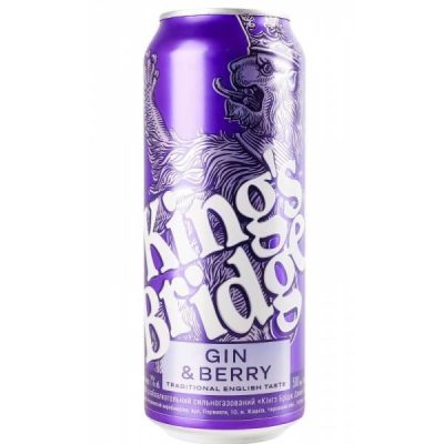 Напій слабоалкогольний King's Bridg Gin&Berry 7% 500 мл Україна