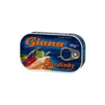 Сардини в олії з перцем чилі Giana Sardinky ve slunecnicovem oleji s chilli 125/90г Чехія