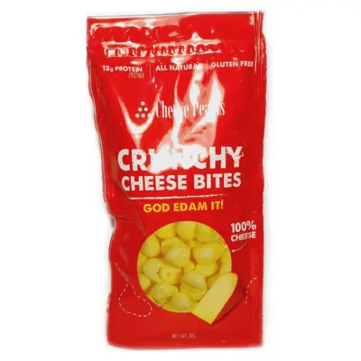 Сирні хрусткі шматочки БЕЗ ГЛЮТЕНА Cheese Pearls Crunchy Edam 30 г Греція