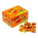 Жувальна гумка зі смаком ананасу та апельсину Love Is 420г/100шт Туреччина