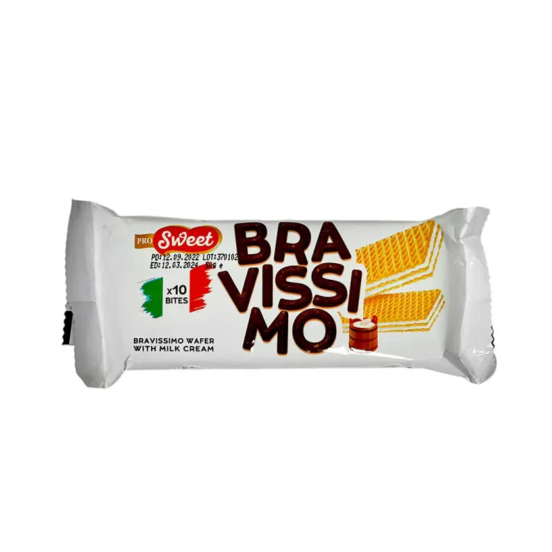Вафлі з молочним кремом PRO Sweet Bravissimo 50г Італія